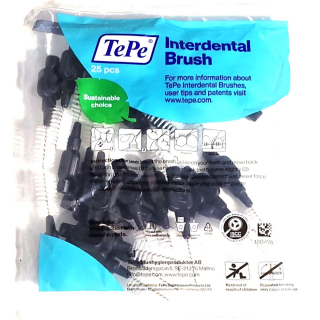25x TePe Original Interdentalbürsten 1,5 mm schwarz - Multipack