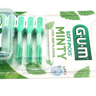 GUM SOFT-PICKS Comfort Flex Minty Medium  40 St�ck (0,9 - 1,1 mm)