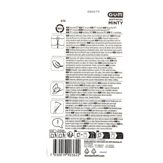 GUM SOFT-PICKS Comfort Flex Minty Medium  40 St�ck (0,9 - 1,1 mm)