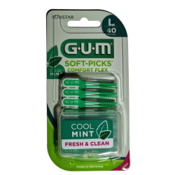GUM SOFT-PICKS Comfort Flex mint -  Large 40 Stck ( 1,3...
