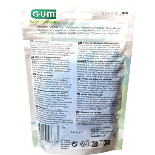 GUM EASY-Flossers 30 Stck cool mint mit Reiseetui