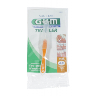 GUM TRAV-LER 0,9mm - orange 6 Stück einzeln verpackt