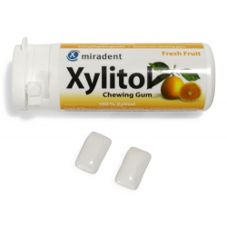 Miradent Xylitol Zahnpflegekaugummi Fruit 30 Stück