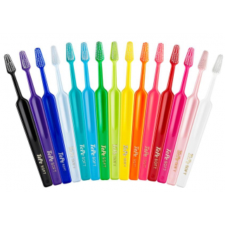 TePe Select Compact Zahnbürste X-Soft Borsten - kleiner kompakter Bürstenkopf extra weich