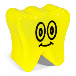 Milchzahndose - Zahnbehälter Happy Smile Gelb