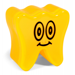 Milchzahndose - Zahnbehälter Happy Smile Orange