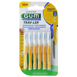 GUM TRAV-LER 1,3mm gelb - 6 Stück im Blister