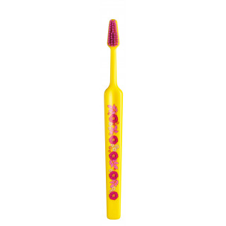 TePe Select Graphic soft Zahnbürste gelb-pink