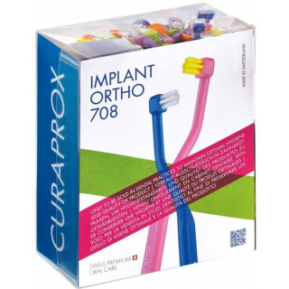 Curaprox CS 708 Ortho / Implantat Zahnbrste Praxispackung 36 Stck
