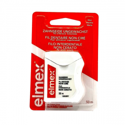 Elmex Zahnseide ungewachst Mint 50 m