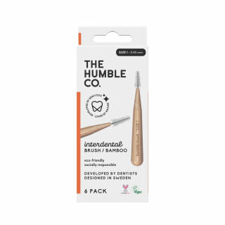 Humble Interdentalbrste Bambus Gre 1 (0,45 mm) Orange