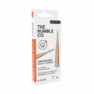 Humble Interdentalbrste Bambus Gre 1 (0,45 mm) Orange
