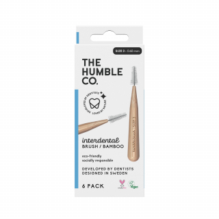 Humble Interdentalbrste Bambus Gre 3 (0,6 mm) Blau