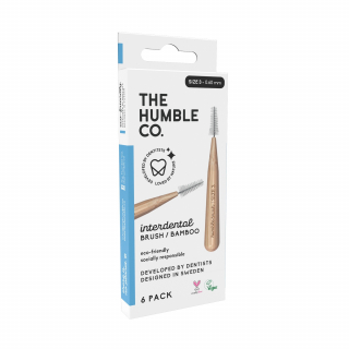 Humble Interdentalbrste Bambus Gre 3 (0,6 mm) Blau