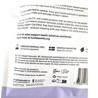 Humble Floss Picks, mit Aktivkohle 50 St�ck