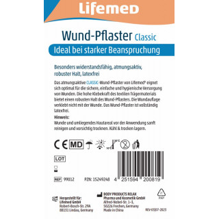 Lifemed Wundpflaster Classic 1 m x 6 cm