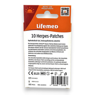 Lifemed Herpes Pads transparent 10 St�ck