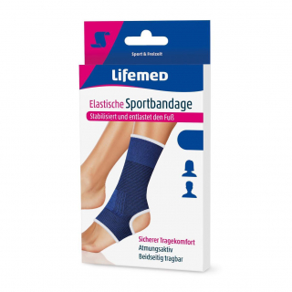 Lifemed Sportbandage Fu�gelenkschutz elastisch Gr��e S