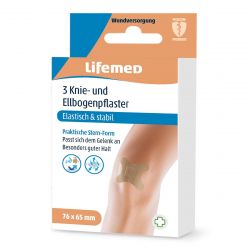 Lifemed Knie und Ellenbogenpflaster - 3 St�ck 7,6cm x 6,5cm