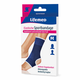 Lifemed Sportbandage Fu�gelenkschutz elastisch Gr��e M