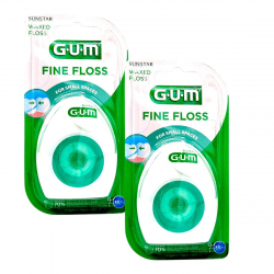2x GUM Fine Floss Zahnseide 2x 55m