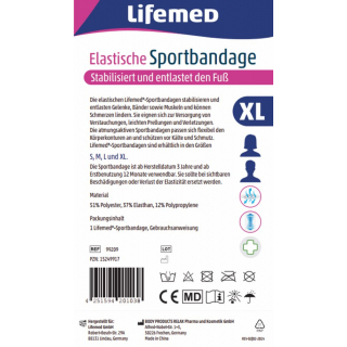 LIfemed Sportbandage Fu�gelenkschutz elastisch Gr��e XL