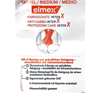 Elmex Zahnbrste X-Kopf medium