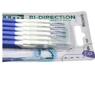 GUM Bi-Direction Interdentalbrsten - Hellblau 0,6mm - 6 Stck