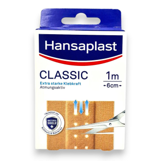 Hansaplast Classic 1 m  6 cm braun