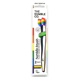 Humble Pflanzenbasierte Zahnb�rste sensitiv rainbow 2 St�ck