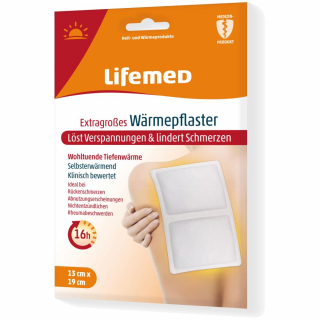 Lifemed W�rmepflaster extragro� 19 cm x 13 cm