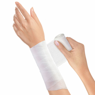 Lifemed Elastische Mullbinde 4 m x 6cm wei�
