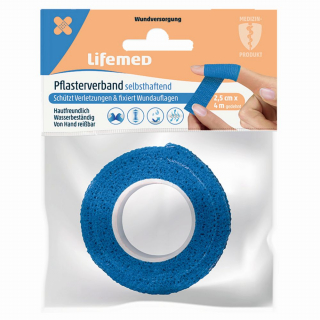 Lifemed selbstklebender Pflasterverband 4 m x 2,5 cm