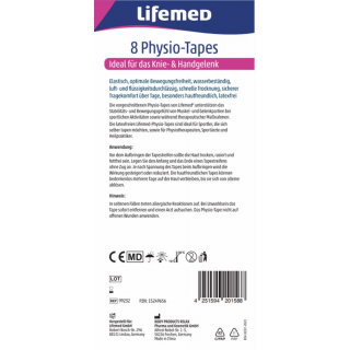 Lifemed Physio Tapes Knie und Handgelenk 8 Tapes