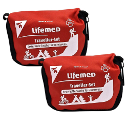 2x Lifemed Erste Hilfe Set Travel & Home 2x 32 teilig