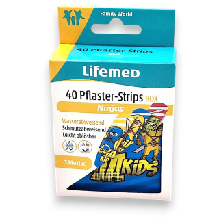 Lifemed Wund Pflaster Kids Ninja 40 St�ck