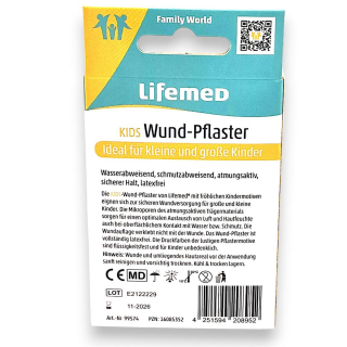 Lifemed Wundpflaster Kids Ninja 0,5m x 6cm