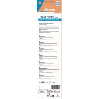 5x Lifemed Wundpflaster Classic 5x 50cm -  6 cm Breit
