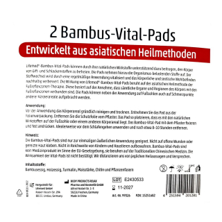 Lifemed Bambus-Vital-Pads 8 cm x 6 cm - 2 St�ck