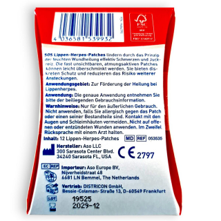 SOS Lippen Herpes Patch  - 12 St�ck